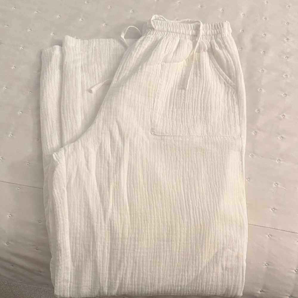 White Linen Pants